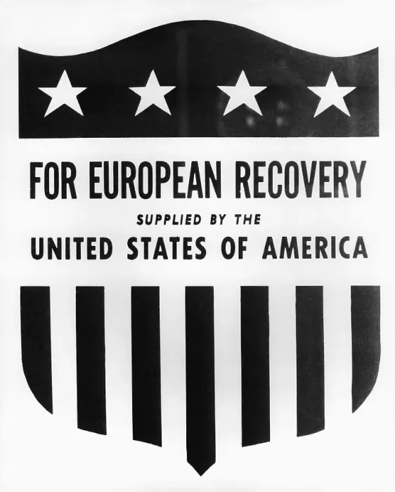 Framed Print : European Recovery Program Emblem