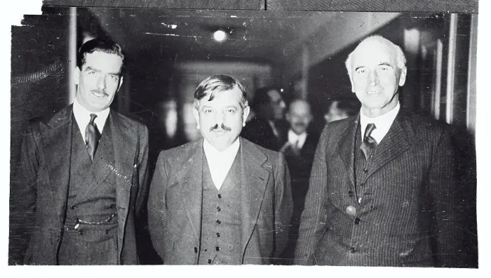Framed Print : European Statesmen Posing at Geneva Meeting Framed Print : European Statesmen Posing at Geneva Meeting