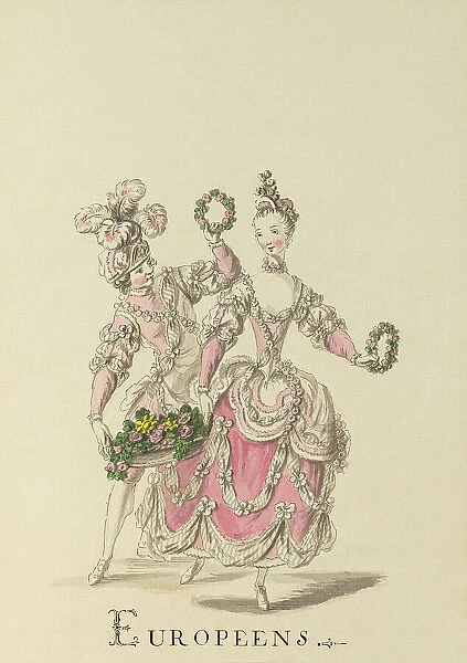 Europeens (Europeans) - example illustration of a ballet character