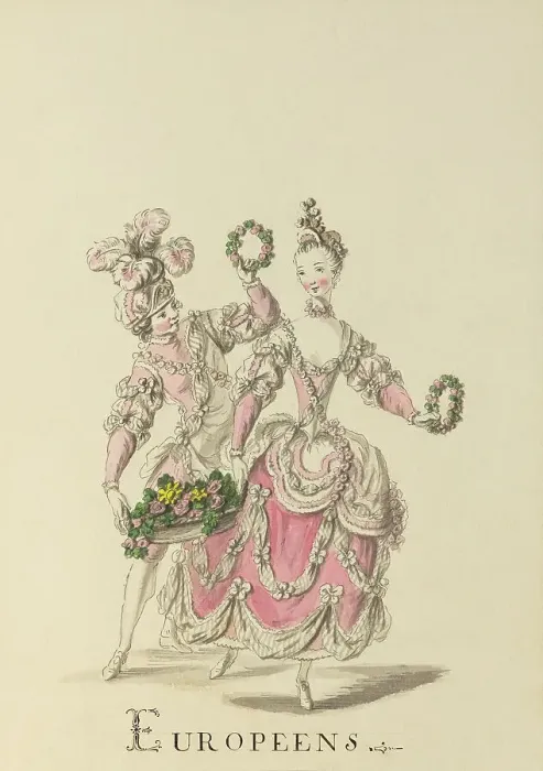 Framed Print : Europeens (Europeans) - example illustration of a ballet character Framed Print : Europeens (Europeans) - example illustration of a ballet character