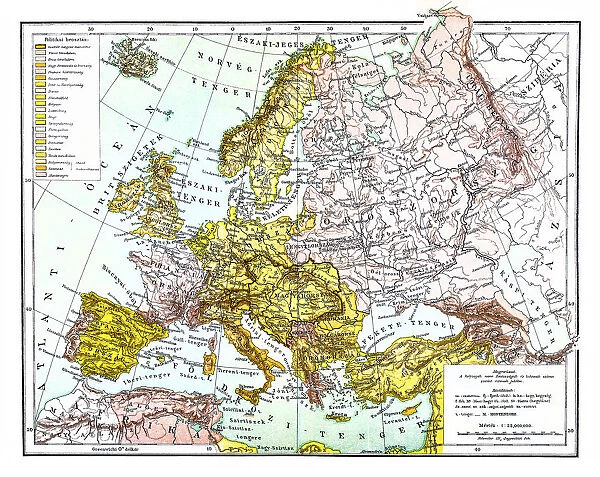 Europes political map in 19th century