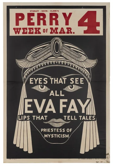 Framed Print : Eva Fay Poster Framed Print : Eva Fay Poster