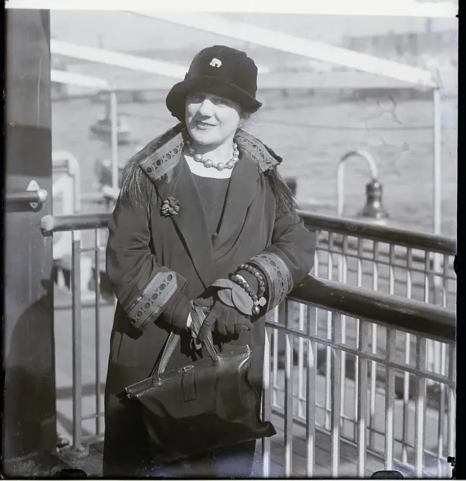 Framed Print : Eva Gauthier Arriving In New York Framed Print : Eva Gauthier Arriving In New York