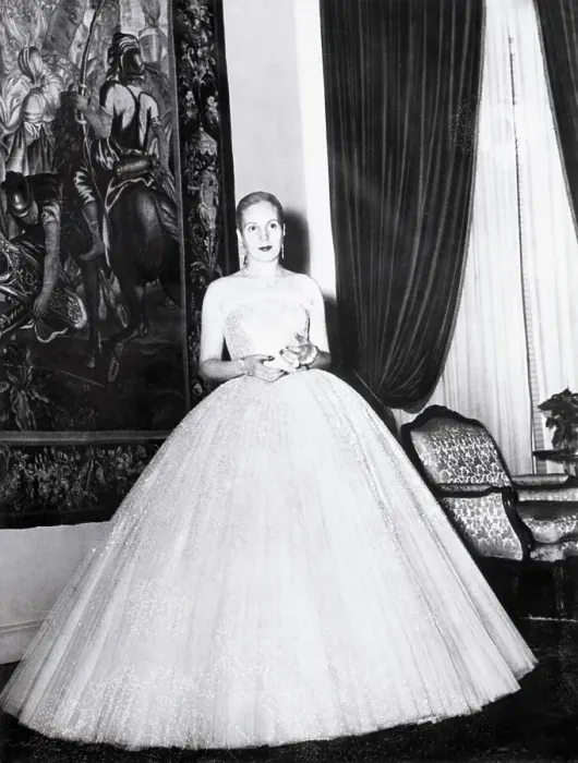 Framed Print : Eva Peron During Formal Reception Framed Print : Eva Peron During Formal Reception