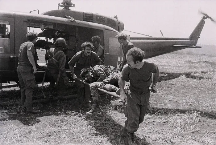 Framed Print : Us Evacuate S. Vietnamese Wounded Framed Print : Us Evacuate S. Vietnamese Wounded