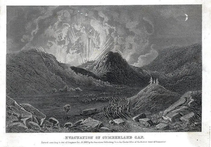 Framed Print : Evacuating Cumberland Gap In Civil War Framed Print : Evacuating Cumberland Gap In Civil War