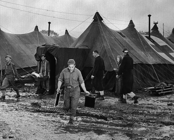 Framed Print : US Evacuation Hospital in Italy Framed Print : US Evacuation Hospital in Italy