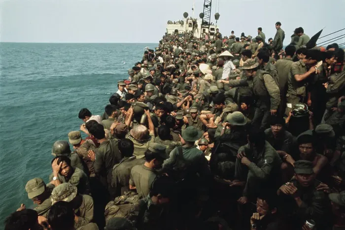 Framed Print : Evacuation Of Hue, South Vietnam Framed Print : Evacuation Of Hue, South Vietnam