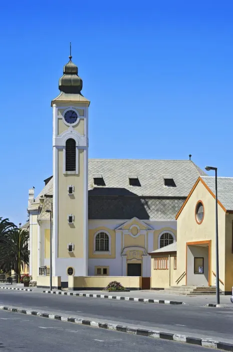 Framed Print : Evangelical Lutheran Church, Swakopmund, Erongo Region, Namibia Framed Print : Evangelical Lutheran Church, Swakopmund, Erongo Region, Namibia