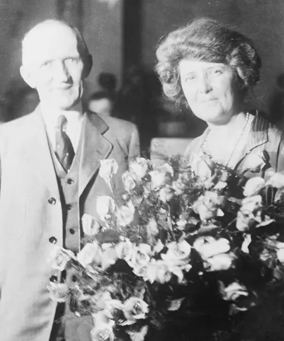 Framed Print : Evangeline Lindbergh and John C. Lodge at a High School Celebration Framed Print : Evangeline Lindbergh and John C. Lodge at a High School Celebration