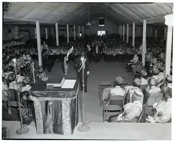 Framed Print : Evangelist Conducts Passover Service in Tabernacle Framed Print : Evangelist Conducts Passover Service in Tabernacle