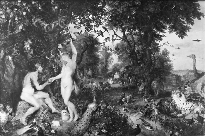 Framed Print : Eve Offering Apple to Adam Framed Print : Eve Offering Apple to Adam