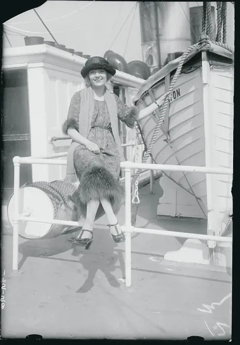 Framed Print : Evelyn Gosnell on Boat Framed Print : Evelyn Gosnell on Boat
