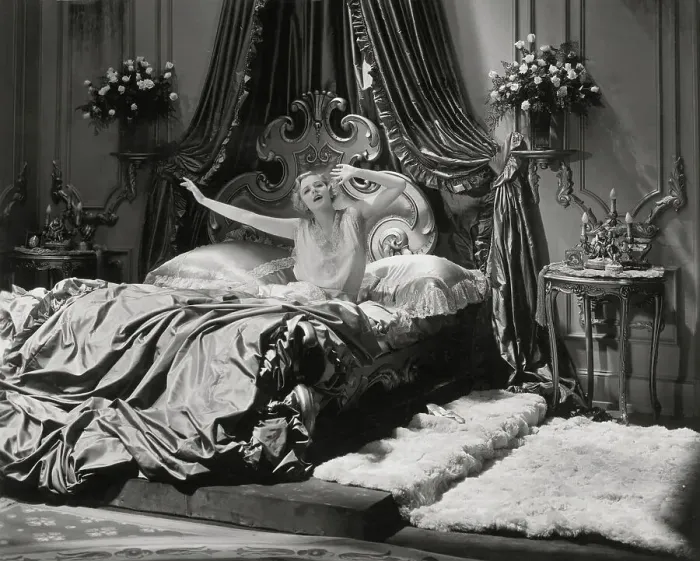Framed Print : Evelyn Laye Stretching in Bed Framed Print : Evelyn Laye Stretching in Bed
