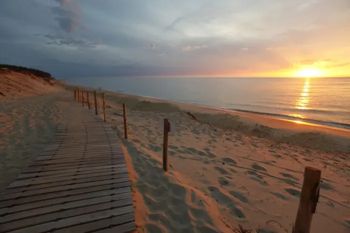 Framed Print : Evening on the beach in Arcachon, boardwalk, disabled access to the beach, France, Europe, Atlantic Coast Framed Print : Evening on the beach in Arcachon, boardwalk, disabled access to the beach, France, Europe, Atlantic Coast