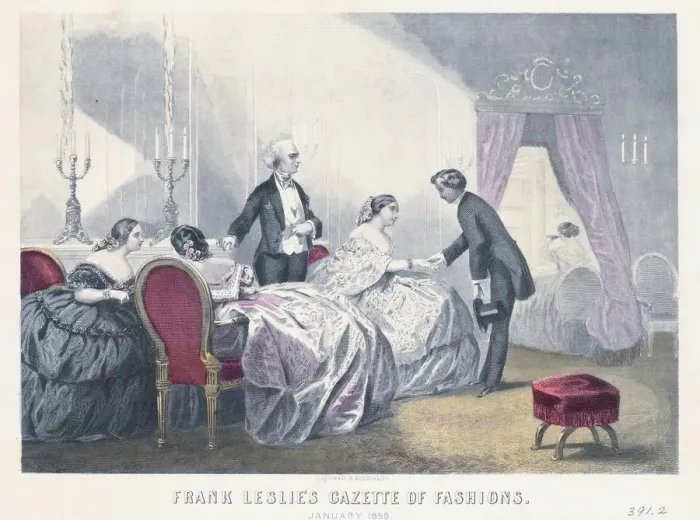 Framed Print : Evening Dress Fashions Framed Print : Evening Dress Fashions