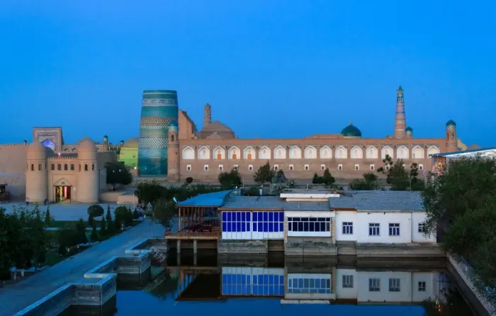 Framed Print : Evening in Khiva, Uzbekistan Framed Print : Evening in Khiva, Uzbekistan