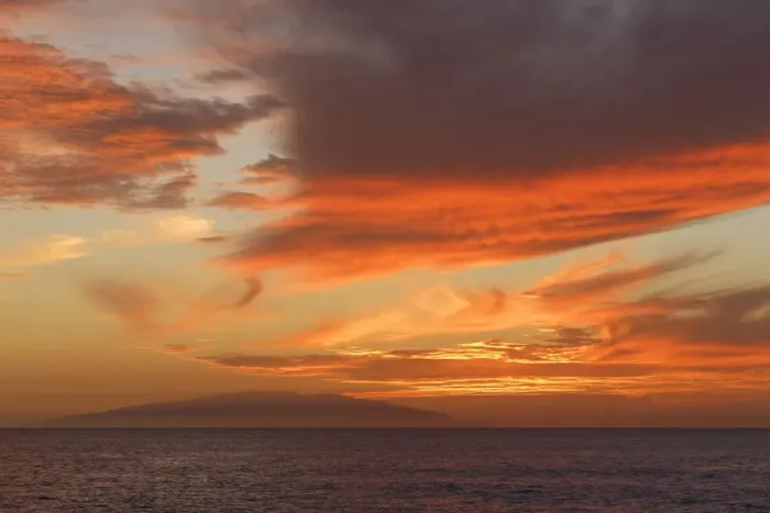 Framed Print : Evening sky with clouds and El Hierro island, La Puntilla, Valle Gran Rey, La Gomera, Canary Islands, Spain Framed Print : Evening sky with clouds and El Hierro island, La Puntilla, Valle Gran Rey, La Gomera, Canary Islands, Spain