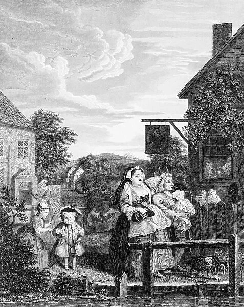Evening, Times of the Day, by William Hogarth
