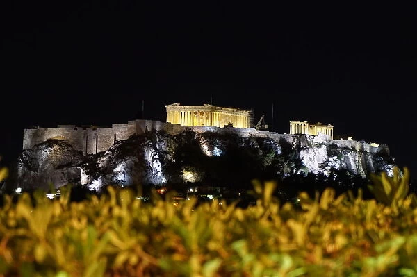 Evening view on the Acropolis, Athens, Greece