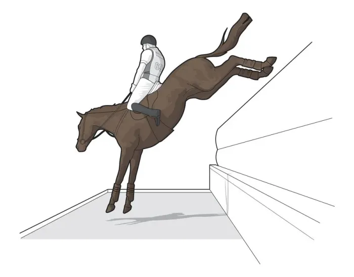 Framed Print : Eventing rider in mid air