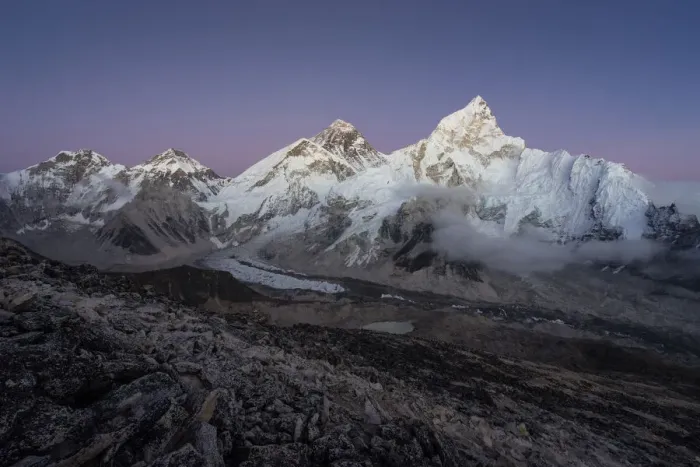 Framed Print : Everest and Nuptse mountain peak from Kalapattar Framed Print : Everest and Nuptse mountain peak from Kalapattar