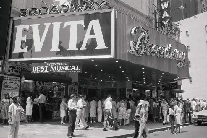 Framed Print : Evita at Manhattan's Broadway Theater Framed Print : Evita at Manhattan's Broadway Theater