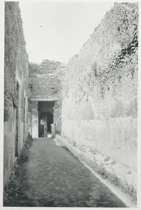 Framed Print : Excavated Corridor at Pompeii