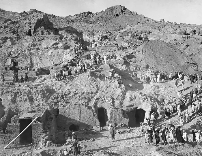 Framed Print : Excavation Site at Egyptian Cemetery Framed Print : Excavation Site at Egyptian Cemetery
