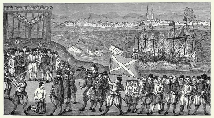 Framed Print : Execution of a Pirate Framed Print : Execution of a Pirate