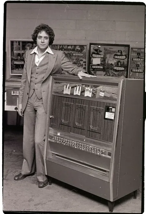 Framed Print : Executive with Cigarette Machine Framed Print : Executive with Cigarette Machine
