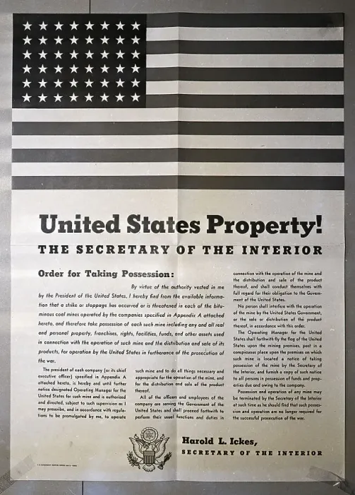 Framed Print : Executive Order Controlling Coal Mines Framed Print : Executive Order Controlling Coal Mines