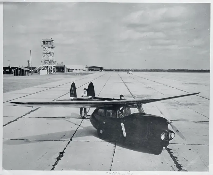 Framed Print : Experimental Automobile Type Airplane Framed Print : Experimental Automobile Type Airplane