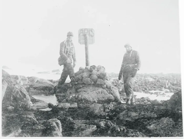 Framed Print : Explorers on Arctic Site Framed Print : Explorers on Arctic Site