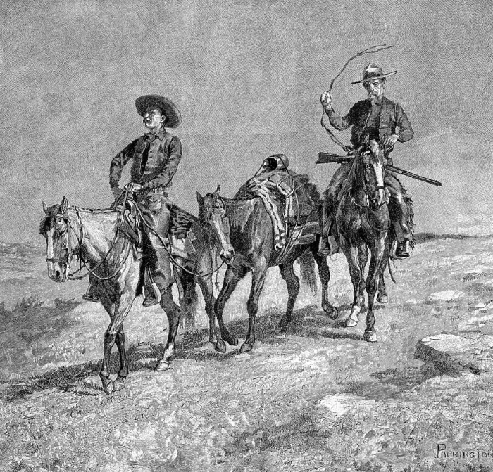 Framed Print : An Exploring Outfit by Frederic Remington Framed Print : An Exploring Outfit by Frederic Remington