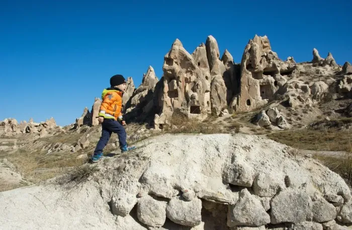 Framed Print : Exploring the unique Cappadocian landscape Framed Print : Exploring the unique Cappadocian landscape