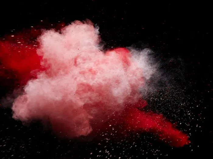 Framed Print : explosion of colored powder Framed Print : explosion of colored powder
