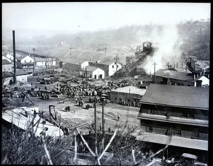 Framed Print : Mine Explosion At Parnassus, Pa Framed Print : Mine Explosion At Parnassus, Pa