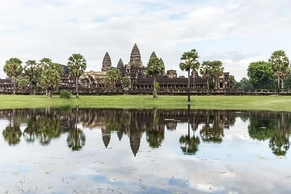 The exterior of Angkor Wat, Cambodia