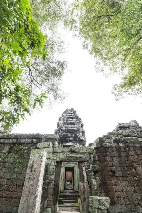 Framed Print : Exterior of Banteay Kdei in Angkor, Cambodia Framed Print : Exterior of Banteay Kdei in Angkor, Cambodia