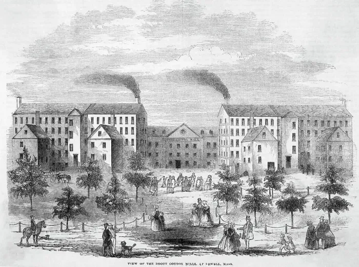 Framed Print : Exterior of Boott Cotton Mill