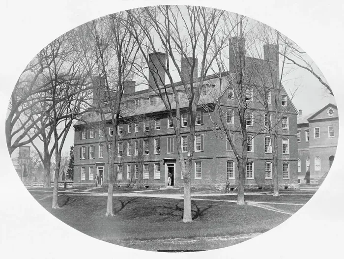 Framed Print : Exterior of Early Massachusetts Hall at Harvard University Framed Print : Exterior of Early Massachusetts Hall at Harvard University