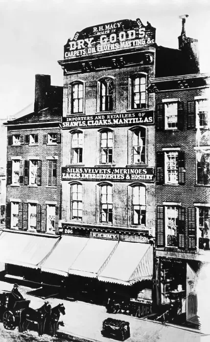 Framed Print : Exterior of First R.H. Macy Store Framed Print : Exterior of First R.H. Macy Store