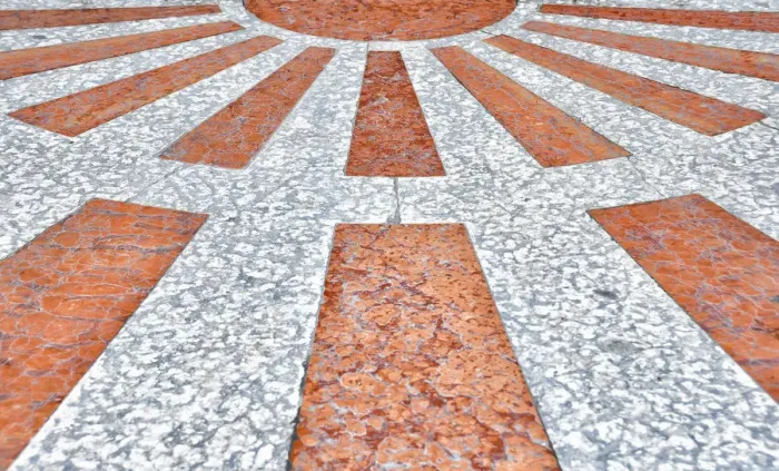 Framed Print : Exterior flooring, church of San Rocco, Venice Framed Print : Exterior flooring, church of San Rocco, Venice