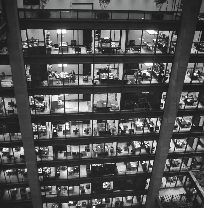 Framed Print : Exterior of Ford Foundation Building in New York Framed Print : Exterior of Ford Foundation Building in New York