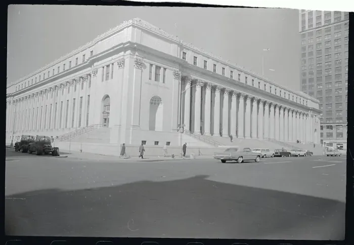 Framed Print : Exterior of New York City Post Office Framed Print : Exterior of New York City Post Office