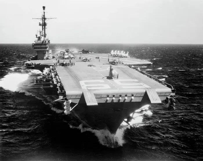 Framed Print : Exterior View of an Aircraft Carrier Framed Print : Exterior View of an Aircraft Carrier