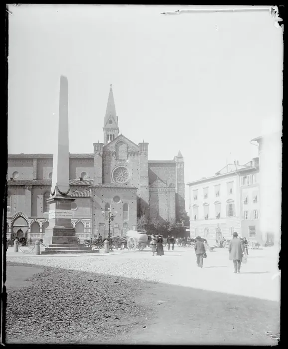 Framed Print : Exterior View of Church With Pedestrians Framed Print : Exterior View of Church With Pedestrians