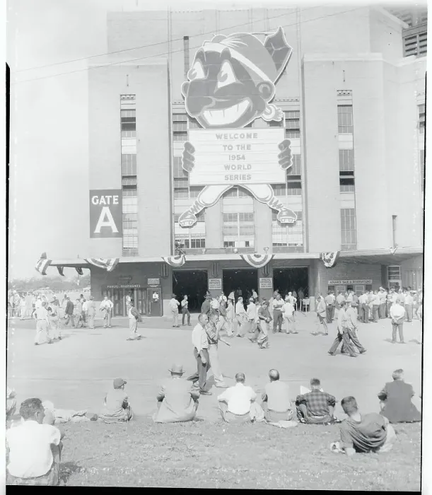 Framed Print : Exterior View of Cleveland's Municipal Stadium Framed Print : Exterior View of Cleveland's Municipal Stadium