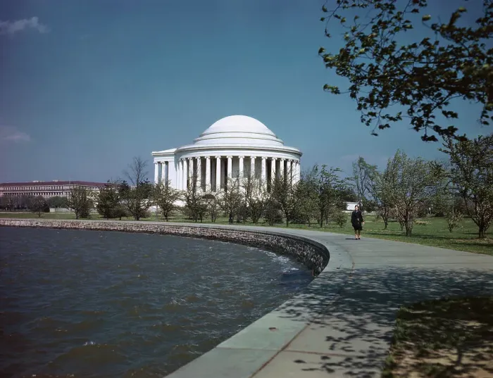 Framed Print : Exterior View of Jefferson Memorial in Washington, District of Columbia Framed Print : Exterior View of Jefferson Memorial in Washington, District of Columbia